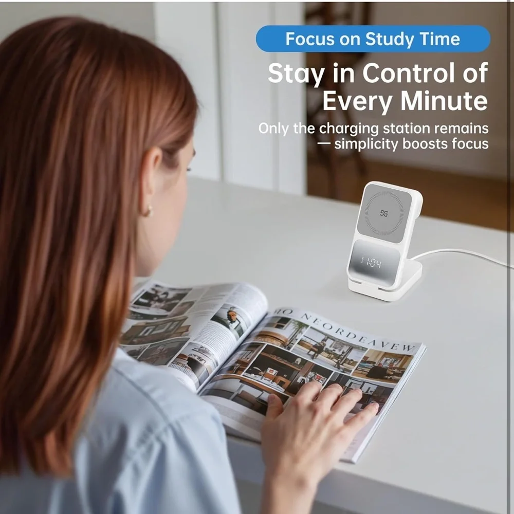 Versatile Wireless Charging Station - White